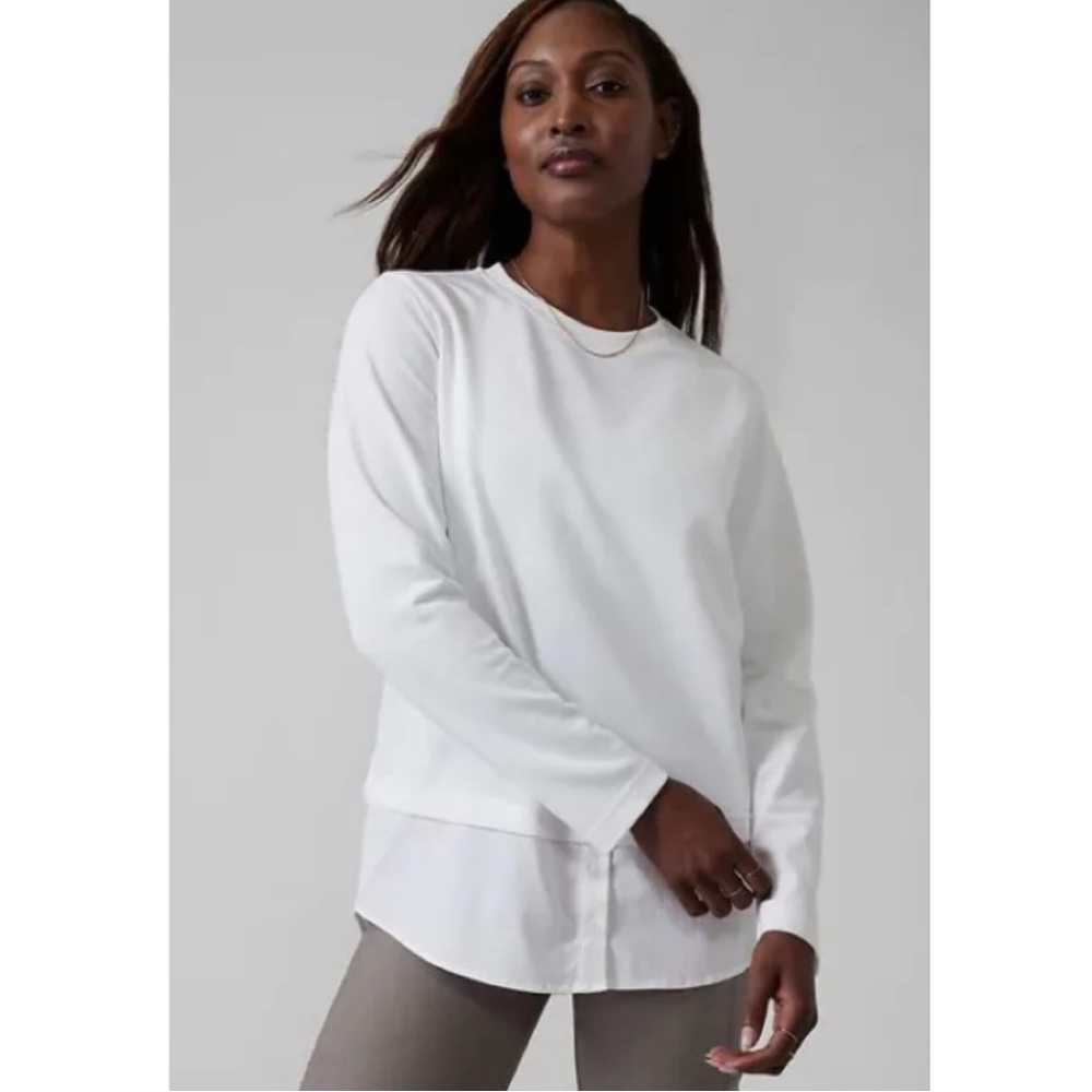 Athleta Gallery Top 2.0 White Gem